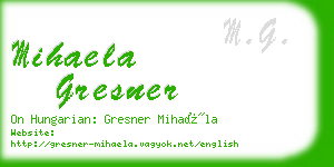 mihaela gresner business card